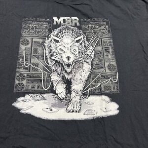 MBR Master Boot Records Fenrir Black Short Sleeve T-Shirt Mens Size 2XL Wolf
